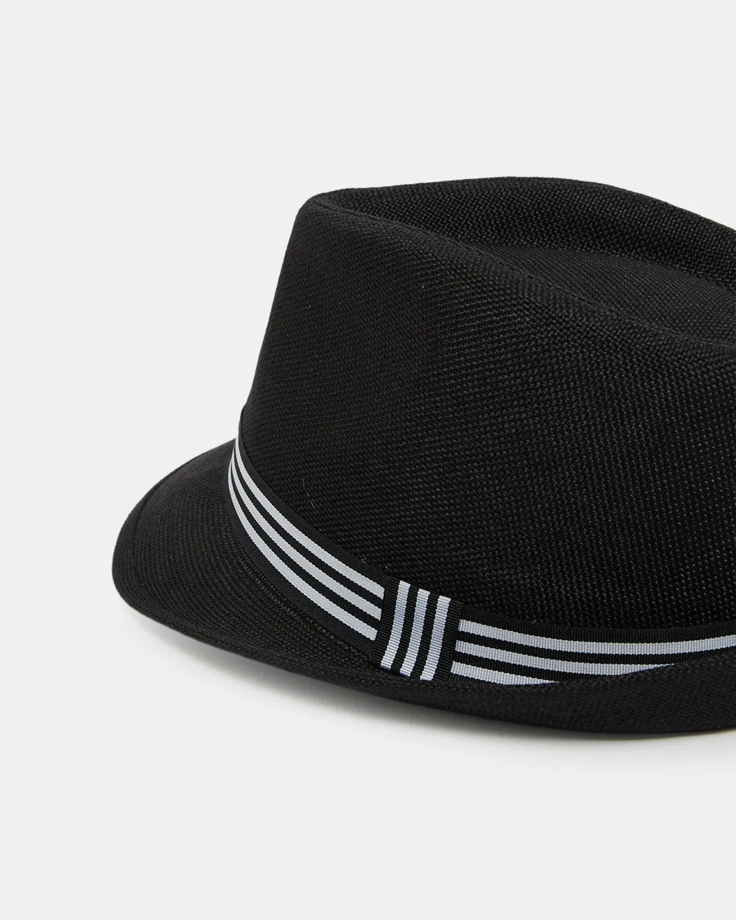 Men Black Fedora Hat With Band sold by Redtag product image thumbnail 2