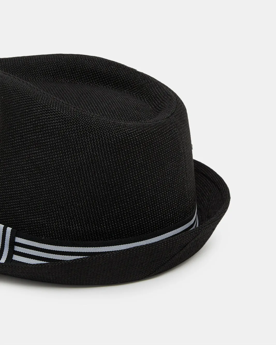 Men Black Fedora Hat With Band sold by Redtag product image thumbnail 4