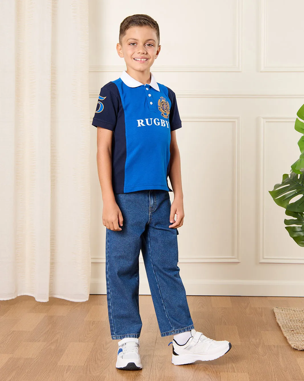 Boys Blue Ruby Polo Shirt sold by Redtag product image thumbnail 2