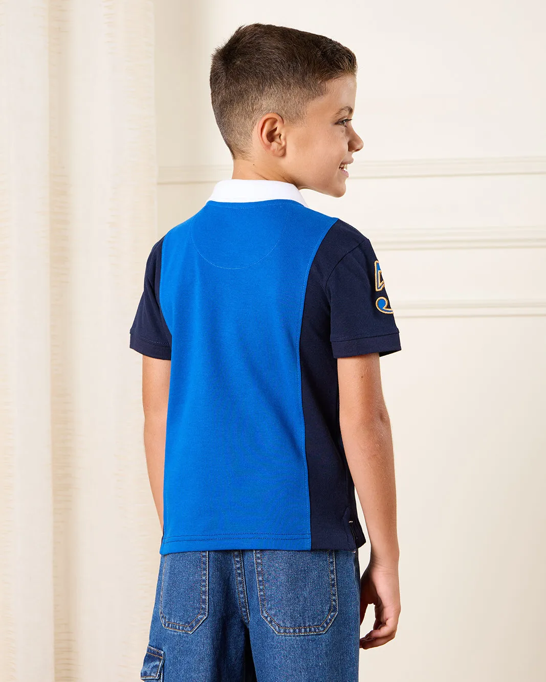 Boys Blue Ruby Polo Shirt sold by Redtag product image thumbnail 3
