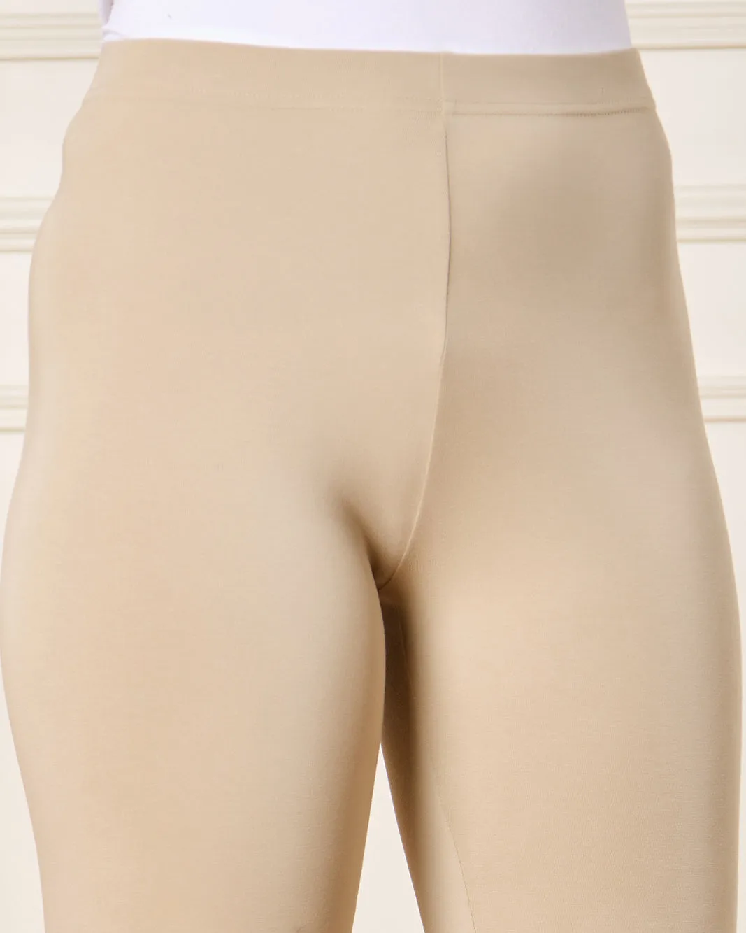 Women Beige Long Length Leggings sold by Redtag product image thumbnail 4