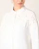 Women Ivory Embellished Blouse sold by Redtag