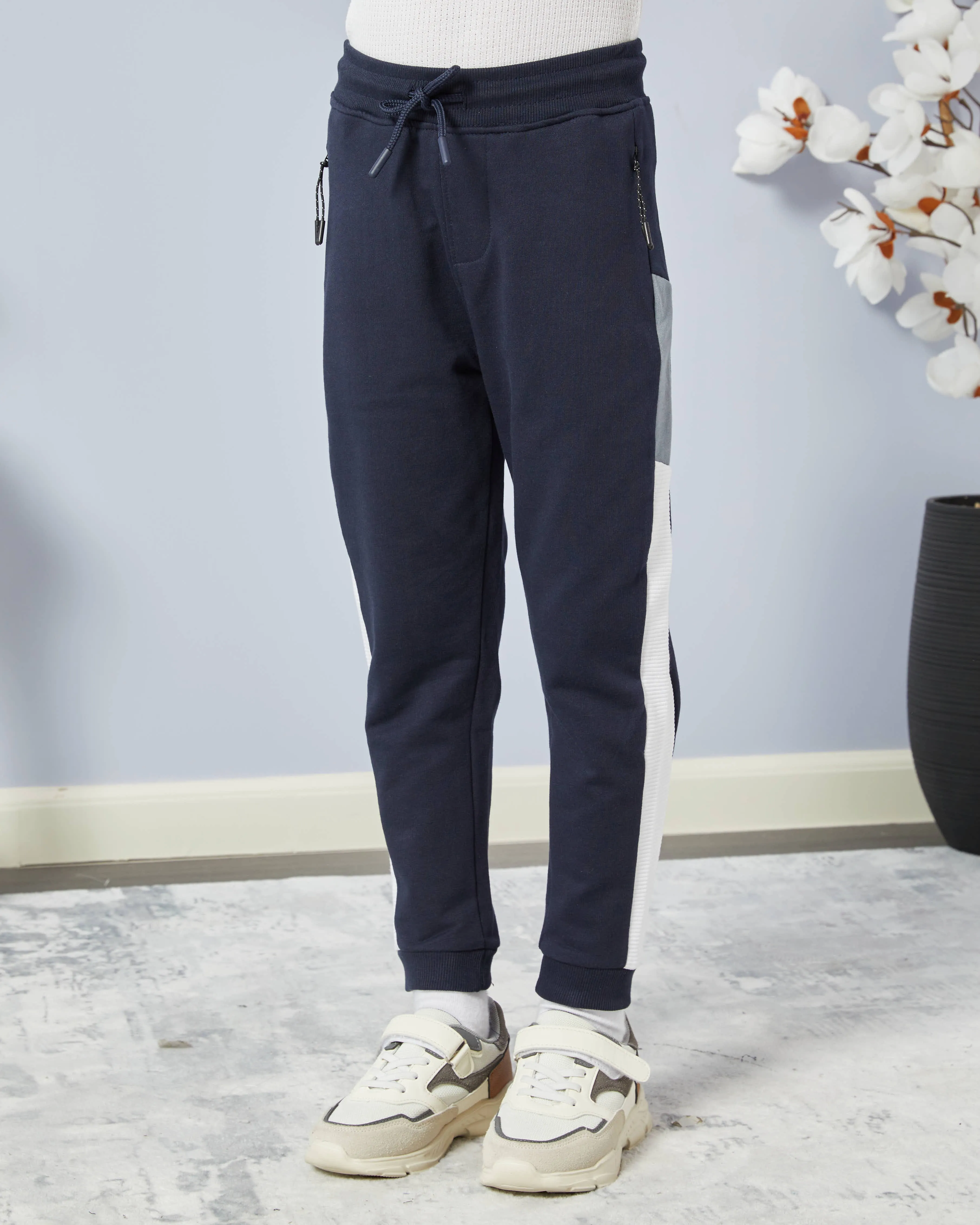 Boys Navy Active Track Pants sold by Redtag