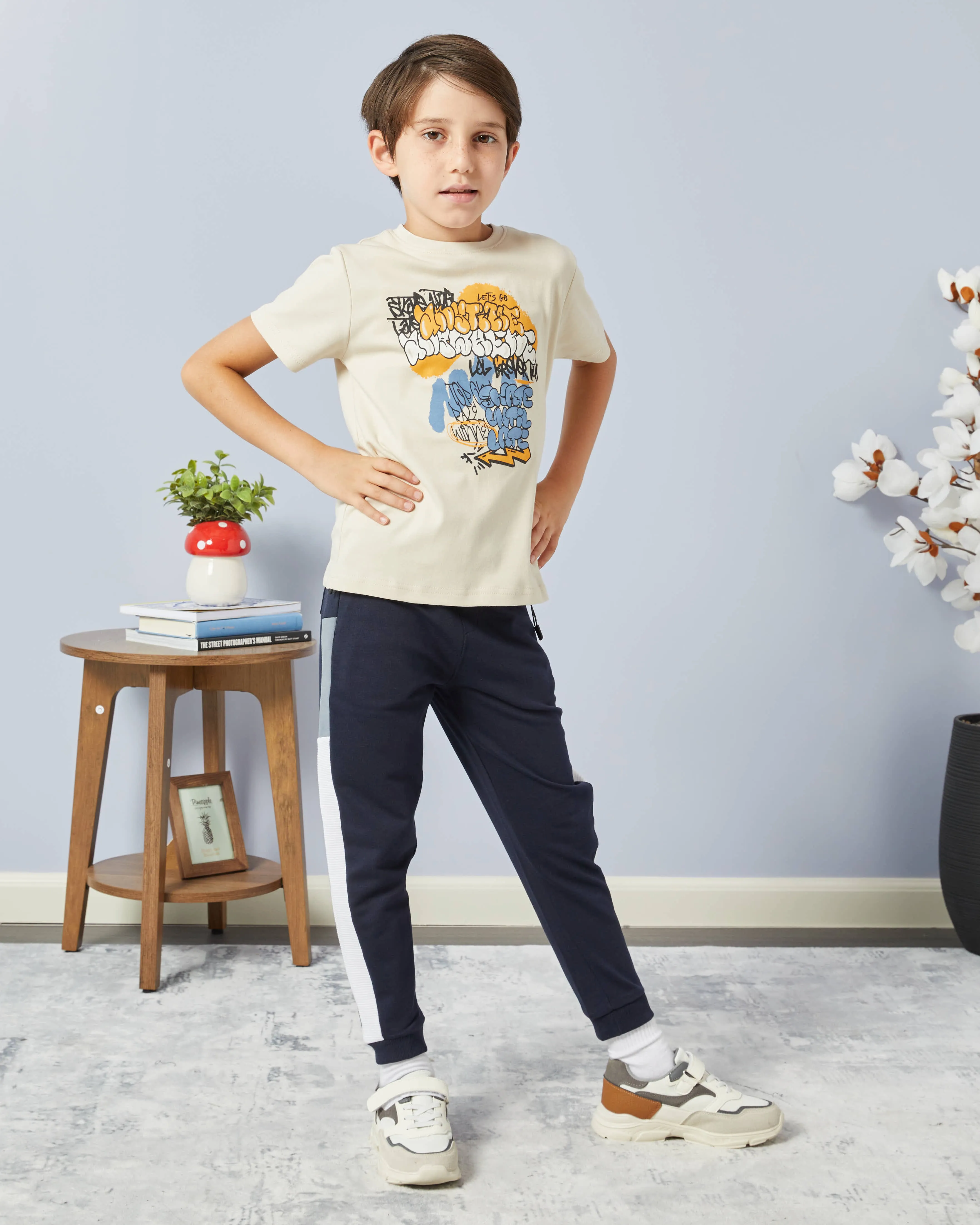 Boys Navy Active Track Pants sold by Redtag product image thumbnail 2