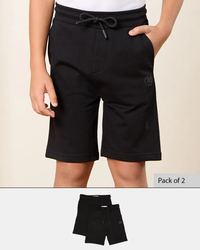 Boys Black Active Shorts (Pack of 2) sold by Redtag