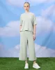 Senior Girls Green Wide leg Scuba Pants sold by Redtag