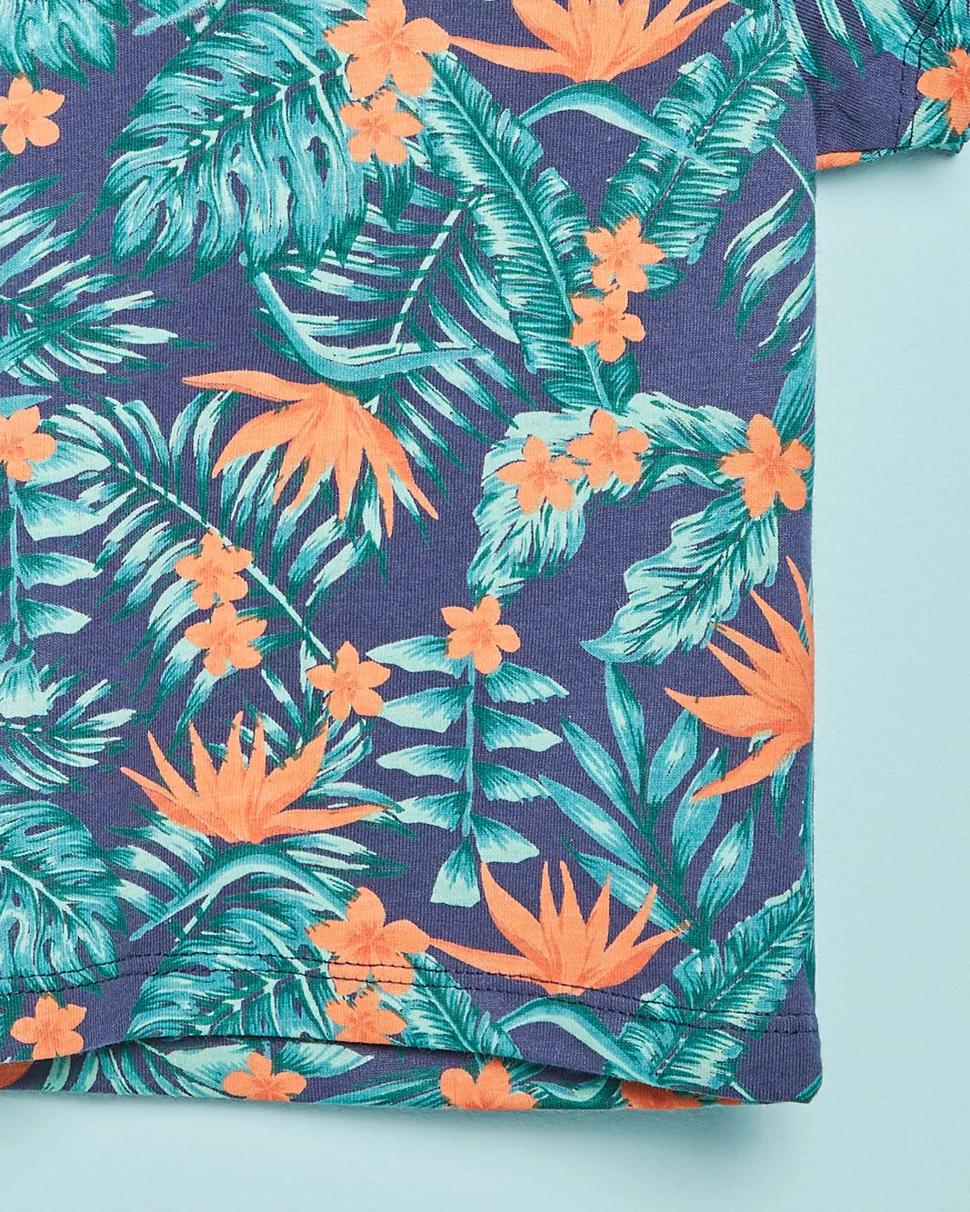 Infant Boys Navy Beach Resort Print T-Shirt sold by Redtag product image thumbnail 3