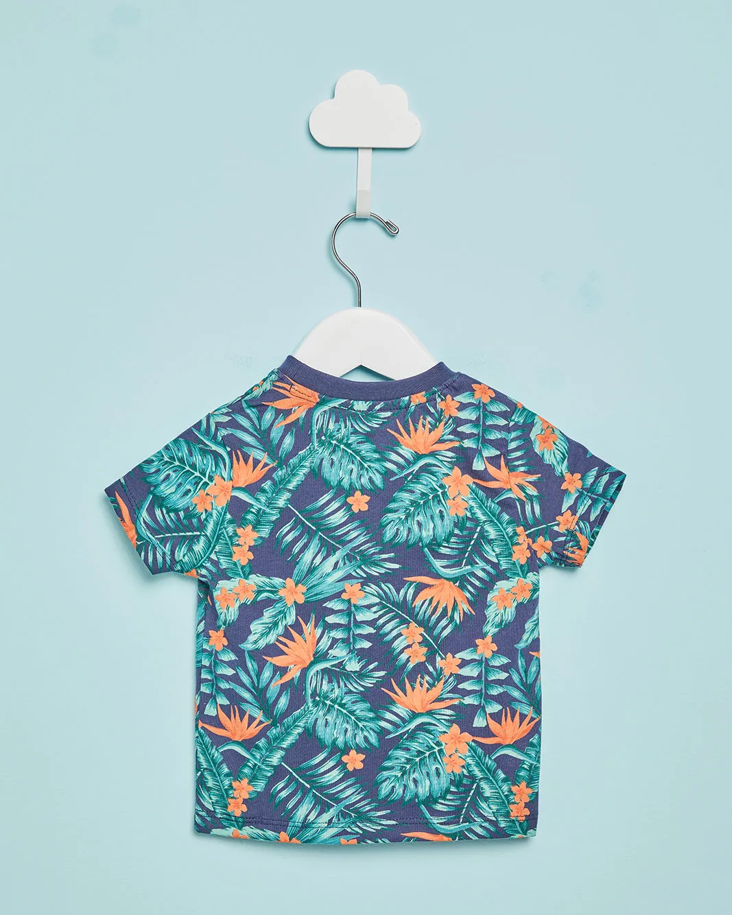 Infant Boys Navy Beach Resort Print T-Shirt sold by Redtag product image thumbnail 4