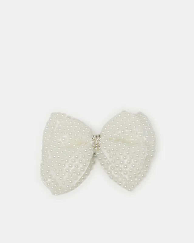 Women Silver Embellished Hair Clip sold by Redtag