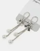 Women Silver Embellished Earrings sold by Redtag