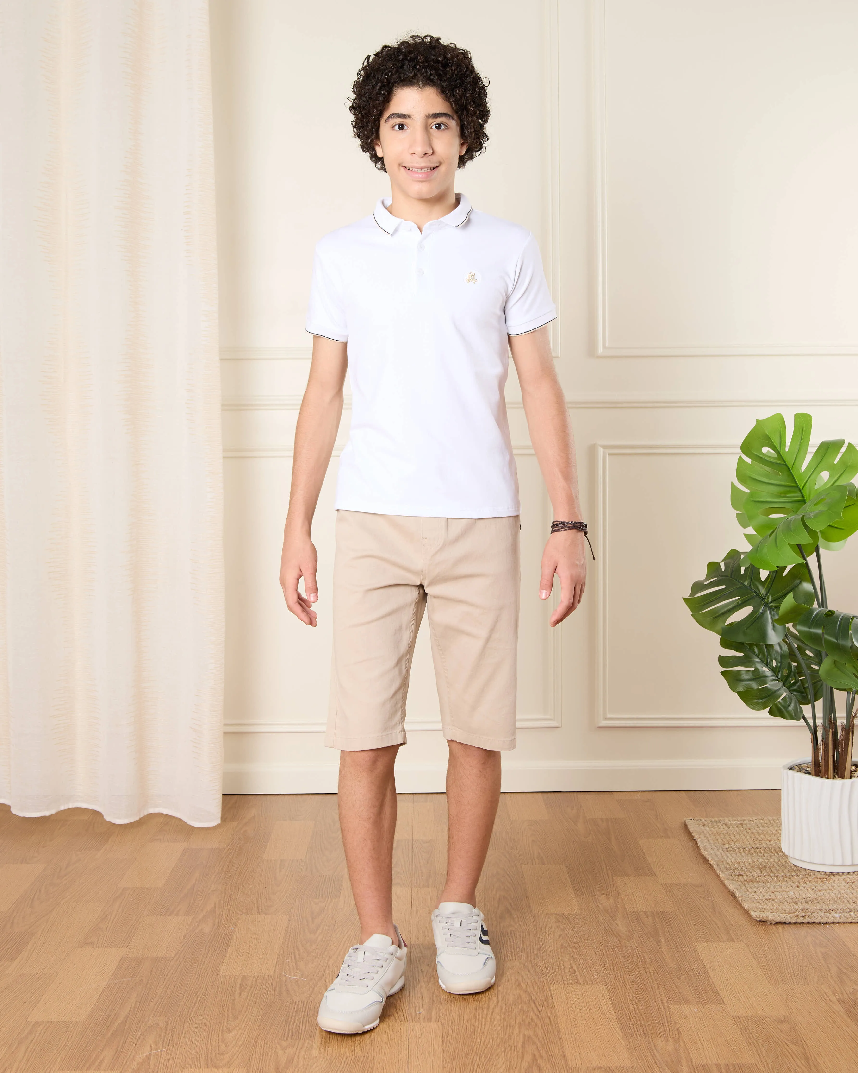 Senior Boys White Polo T-Shirt sold by Redtag product image thumbnail 2