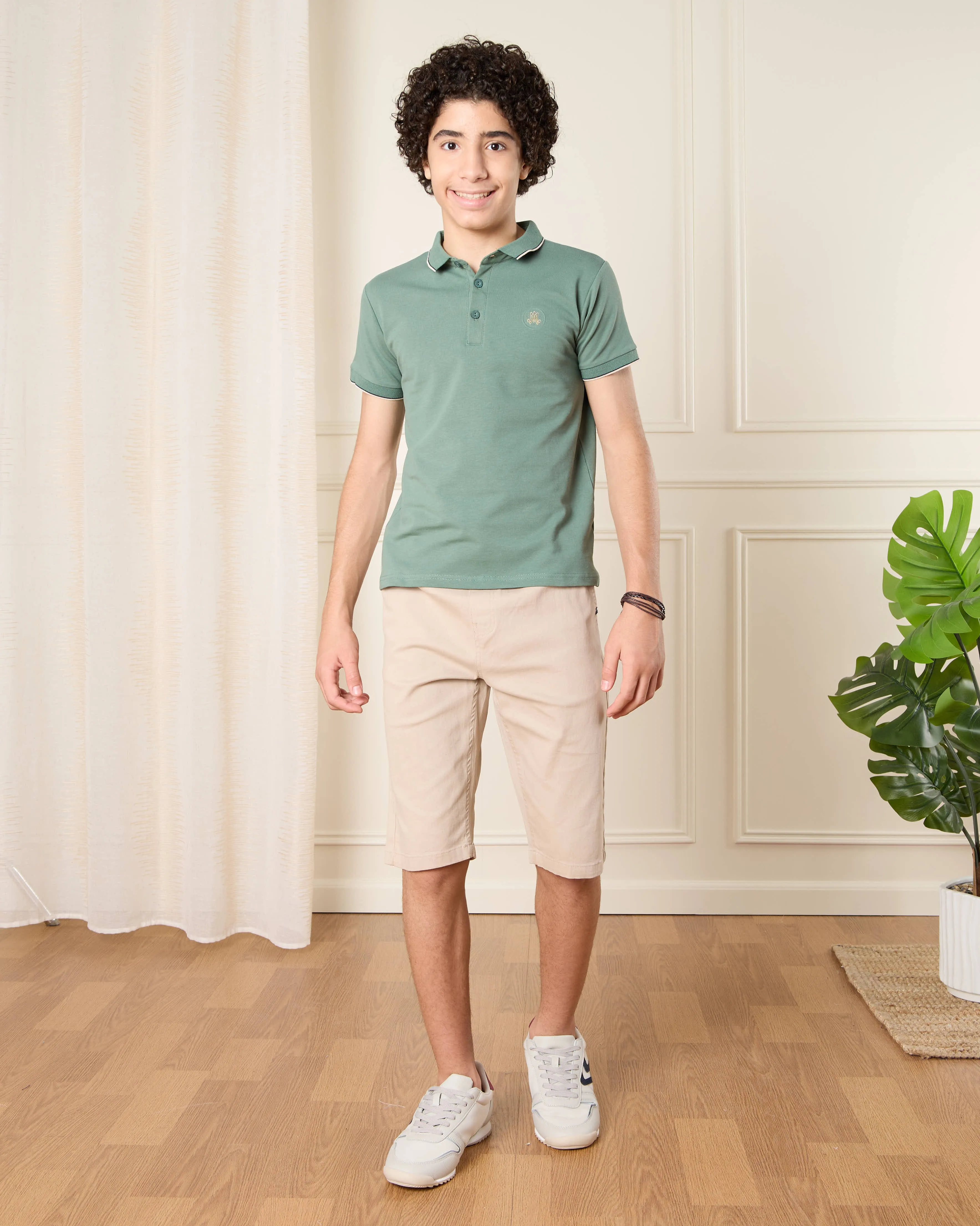 Senior Boys Green Polo T-Shirt sold by Redtag product image thumbnail 2