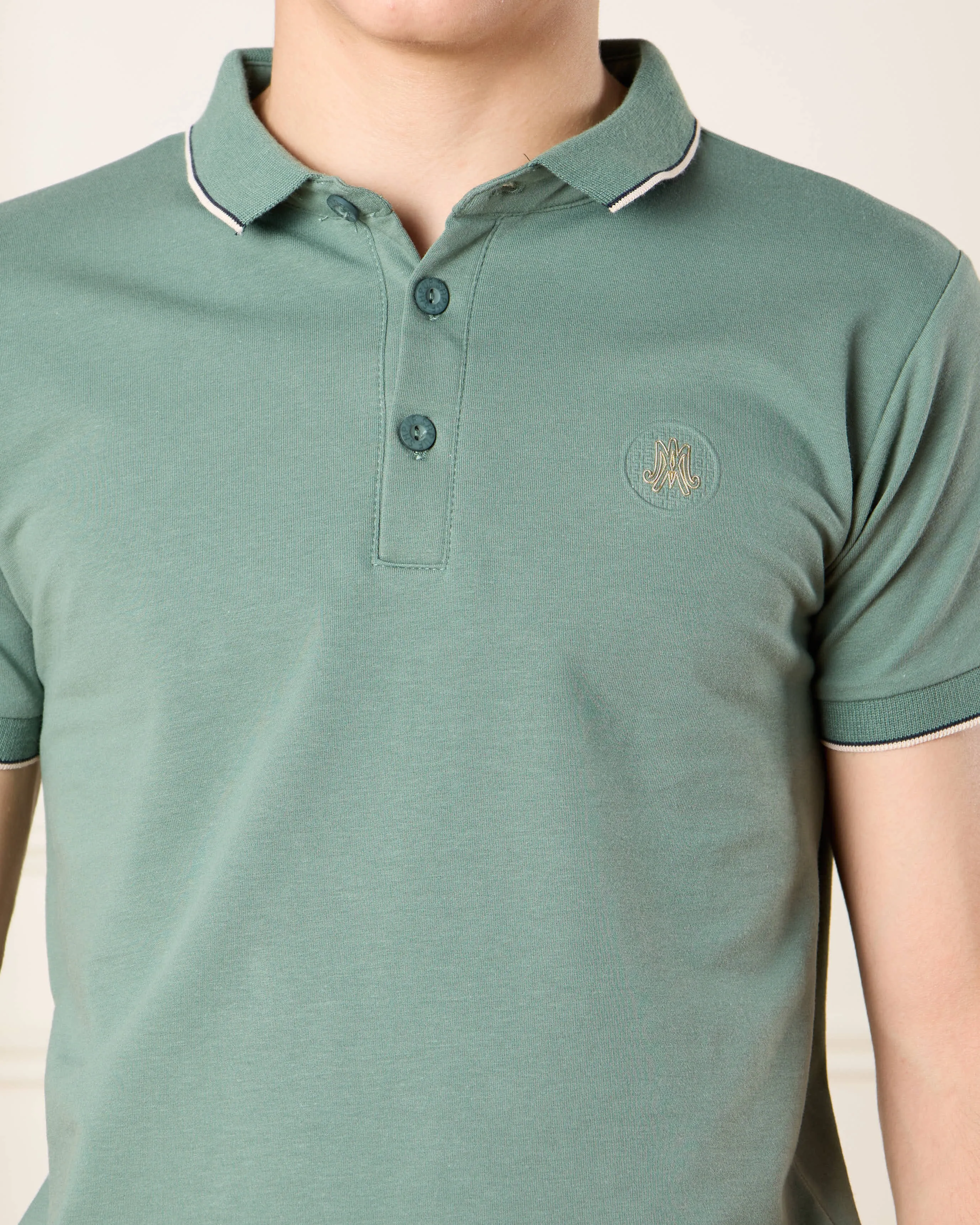 Senior Boys Green Polo T-Shirt sold by Redtag product image thumbnail 4