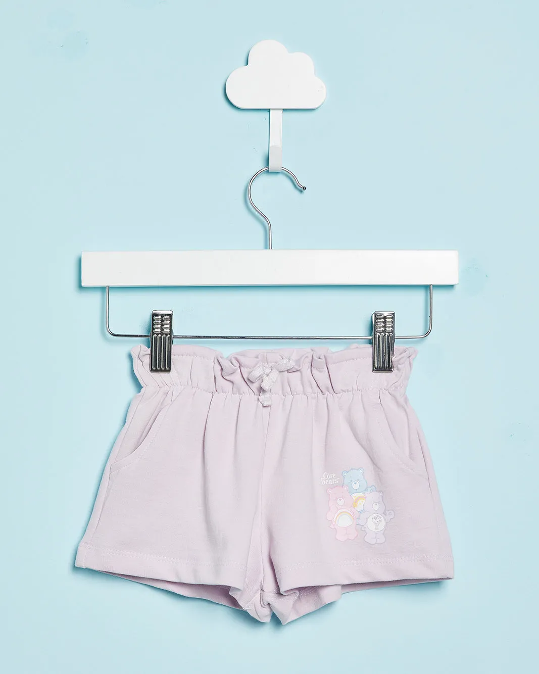 Infant Girls Lilac Care Bear Shorts sold by Redtag