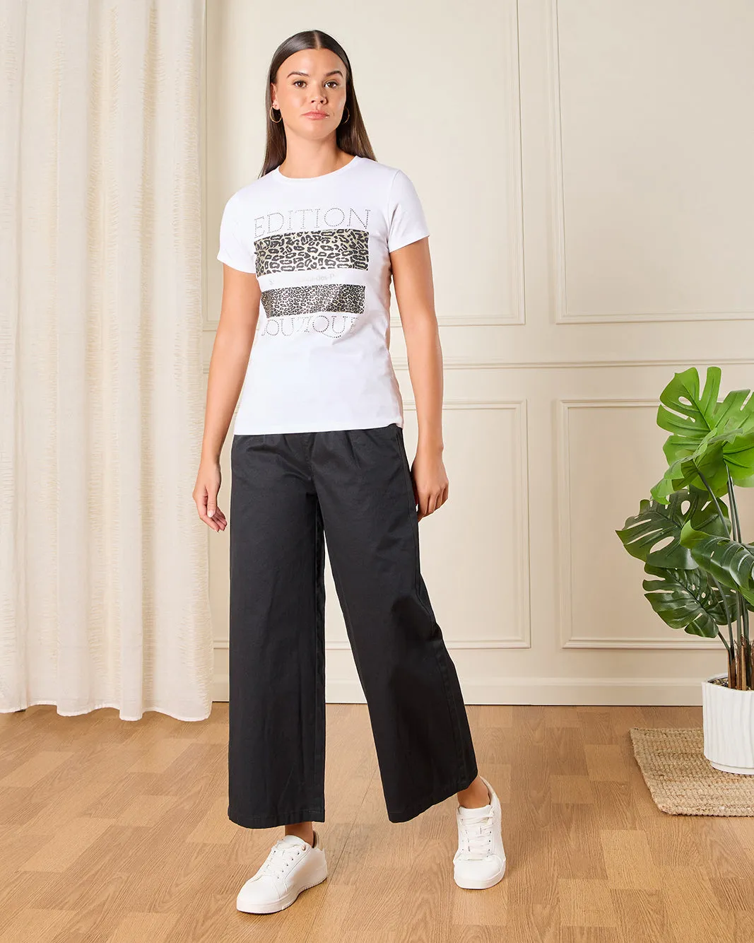 Women Ivory Edition Boutique Printed T-Shirt sold by Redtag product image thumbnail 2