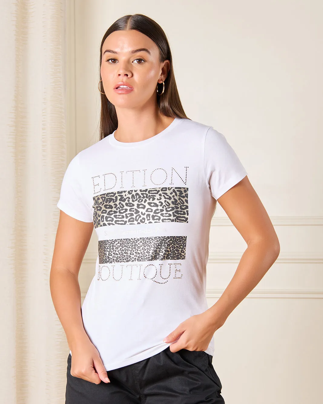 Women Ivory Edition Boutique Printed T-Shirt sold by Redtag