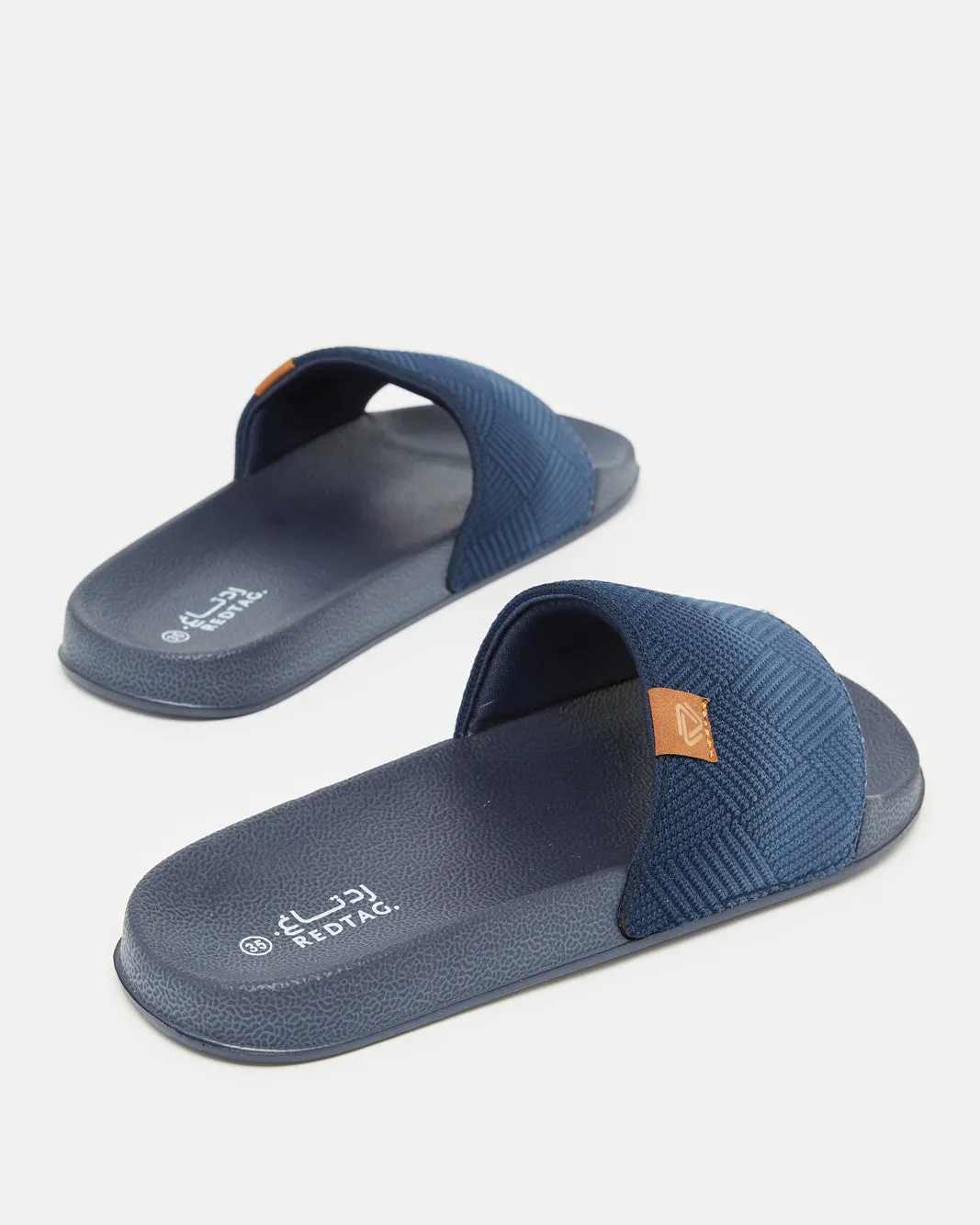 Senior Boys Navy Textured Slide sold by Redtag product image thumbnail 4