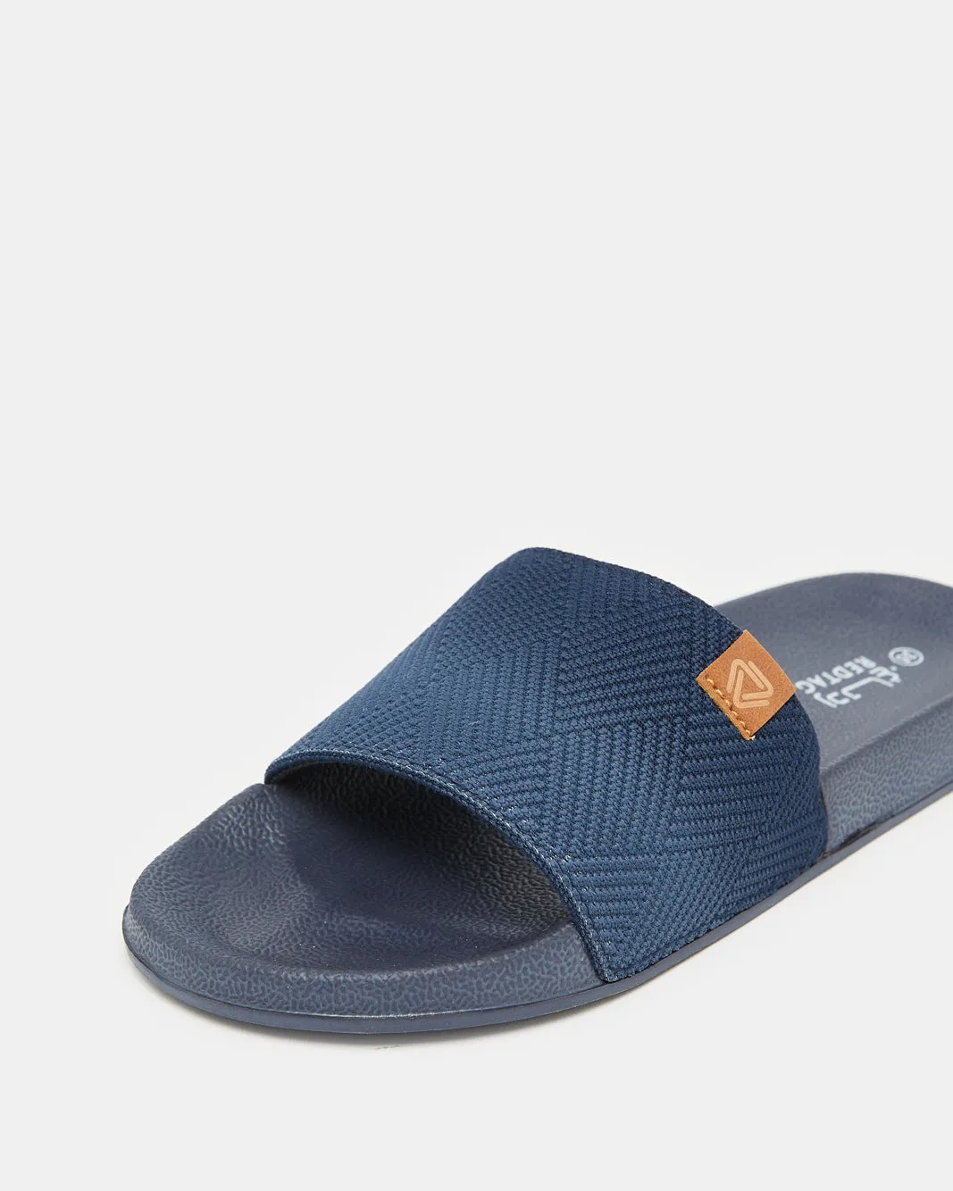 Senior Boys Navy Textured Slide sold by Redtag product image thumbnail 3