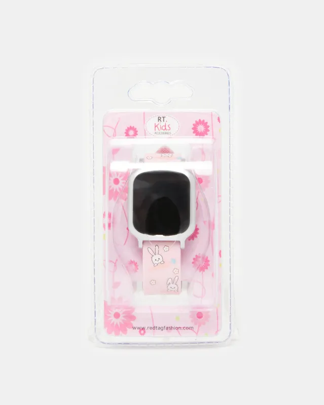 Girls Pink Rabbit Printed Digital Watch sold by Redtag