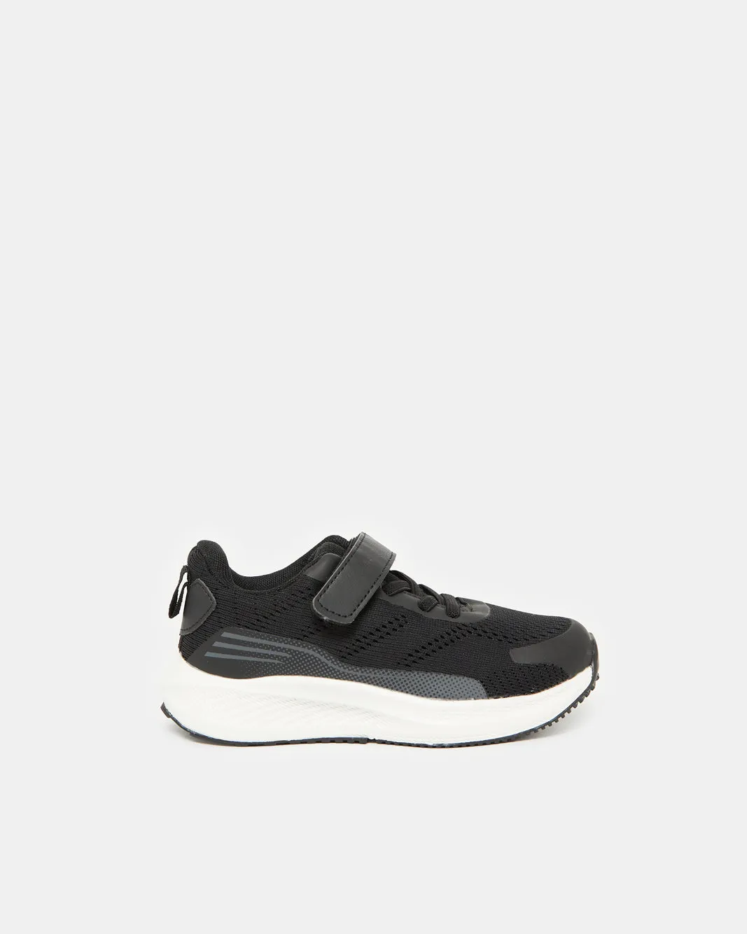 Boys Black Material Block Trainer sold by Redtag