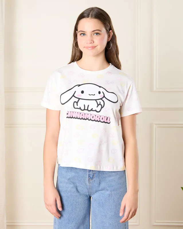 Senior Girls White Cinnamoroll T-Shirt sold by Redtag