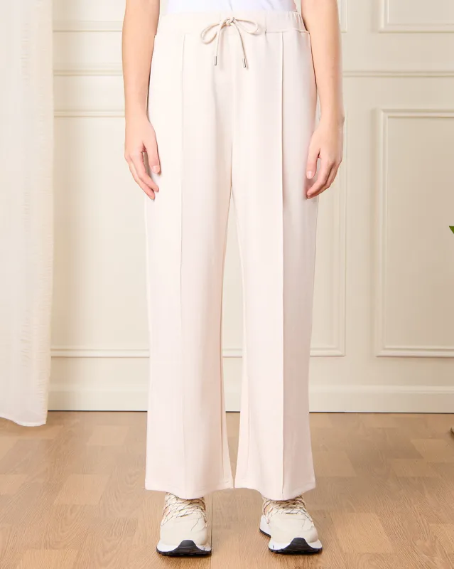 Senior Girls Beige Wide Leg Active Pants sold by Redtag