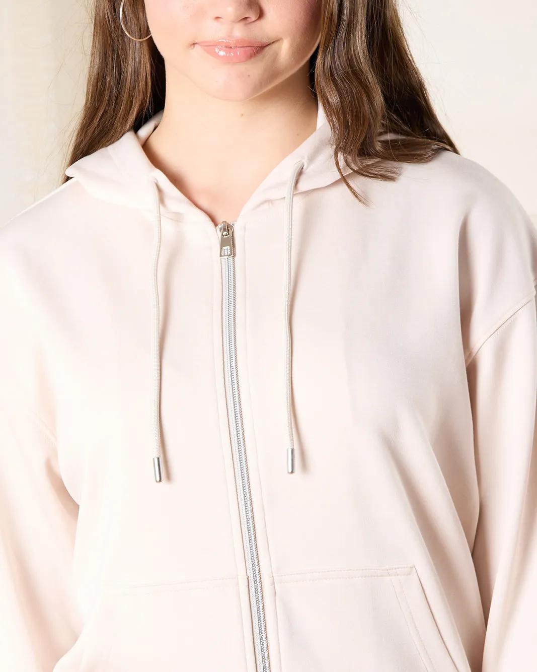 Senior Girls Beige Hooded Sweatshirt sold by Redtag product image thumbnail 4