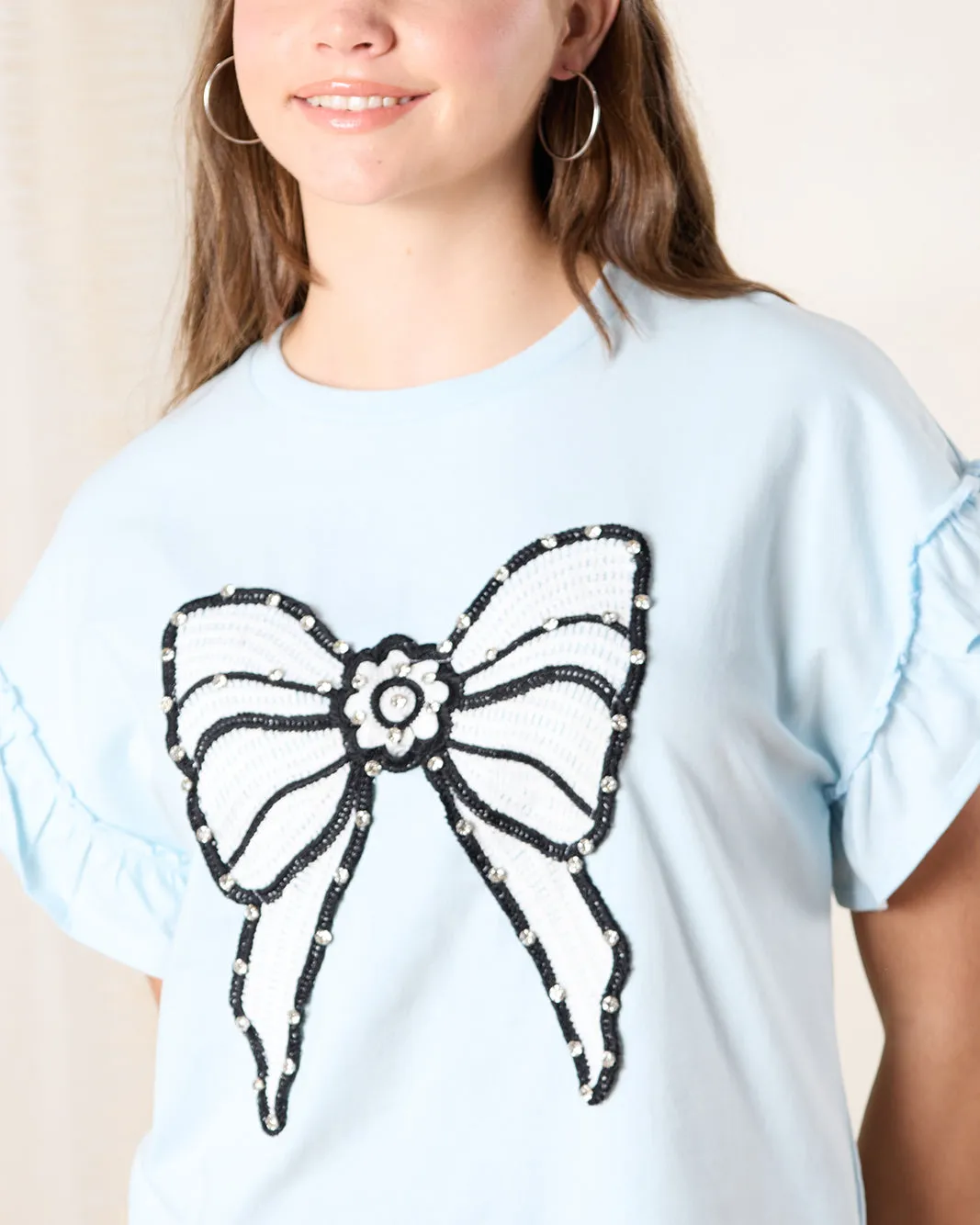 Senior Girls Blue Embellished Top sold by Redtag product image thumbnail 4