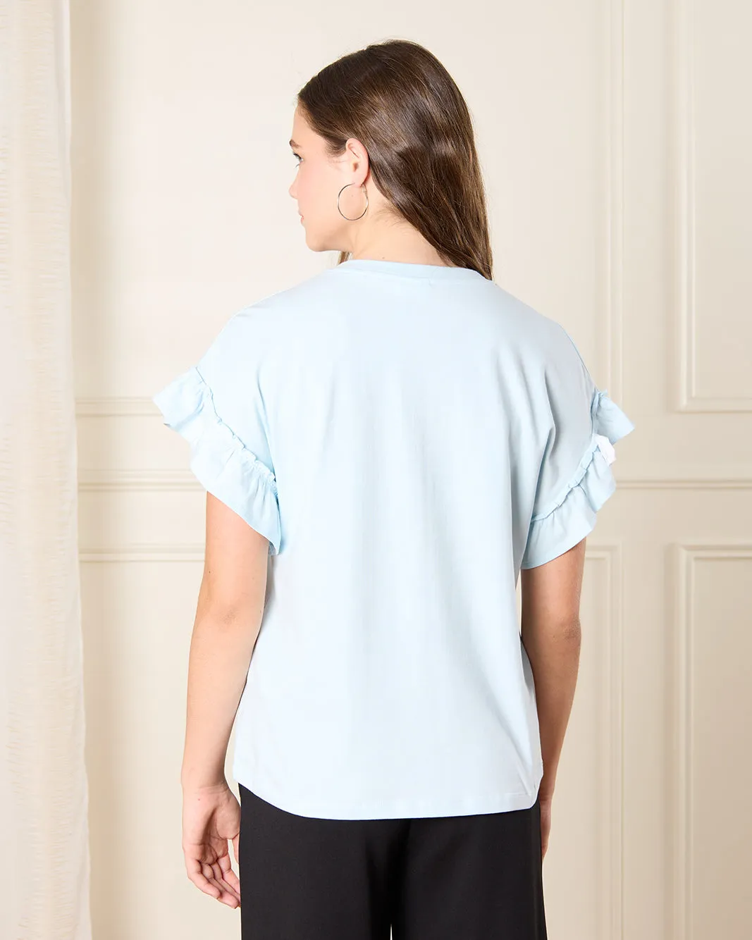 Senior Girls Blue Embellished Top sold by Redtag product image thumbnail 3
