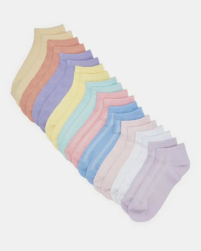 Women Assorted Ankle Length Sports Socks (10 Pairs) sold by Redtag