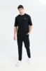 Men Black Joggers With Logo sold by Redtag