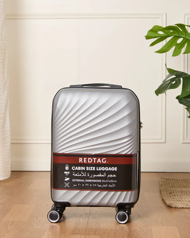 Silver Textured Trolley Luggage Trolley (20 Inch) sold by Redtag