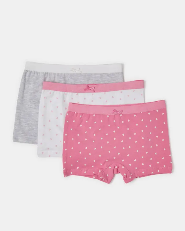 Girls Assorted Printed Boxer Set (Pack of 3) sold by Redtag