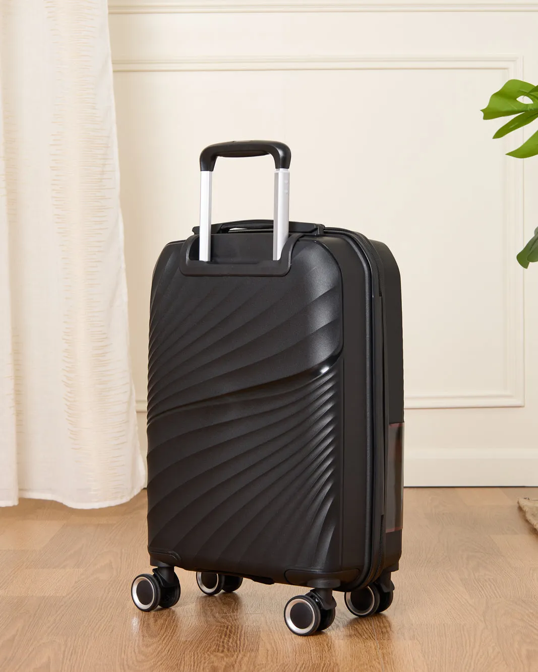 Black Solid Luggage Trolley (20 Inch) sold by Redtag product image thumbnail 2