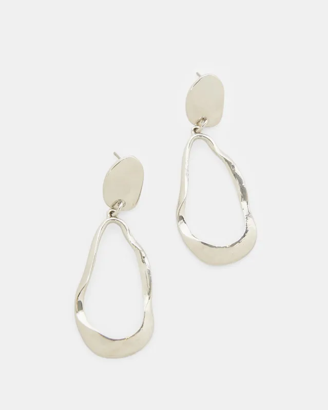 Women Silver Embellished Earrings sold by Redtag