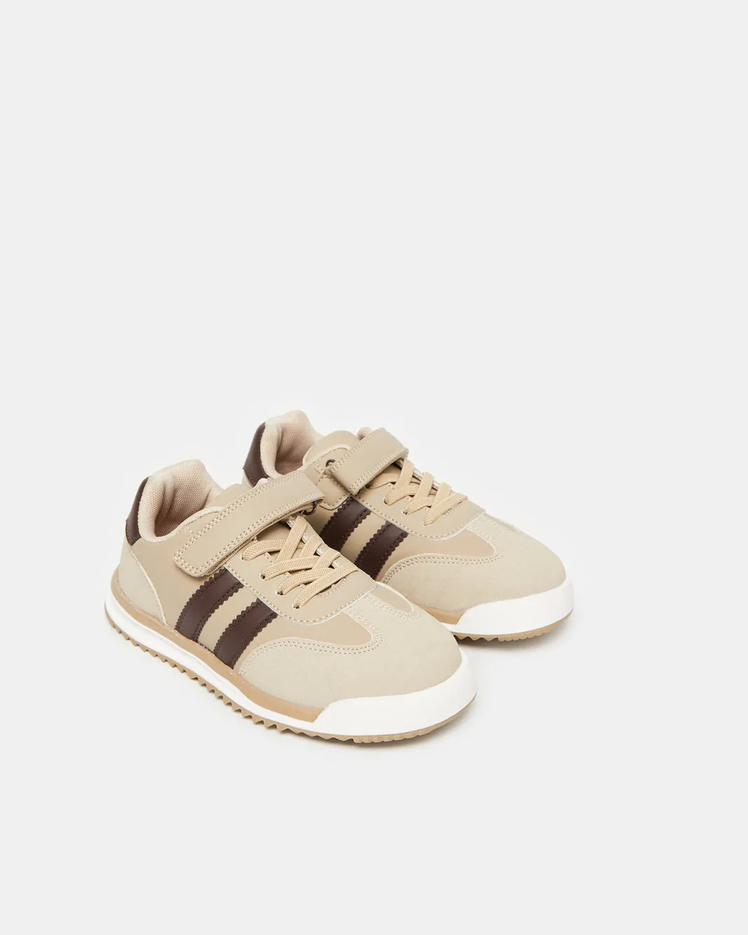 Boys Beige Colour Block Sneakers sold by Redtag product image thumbnail 2