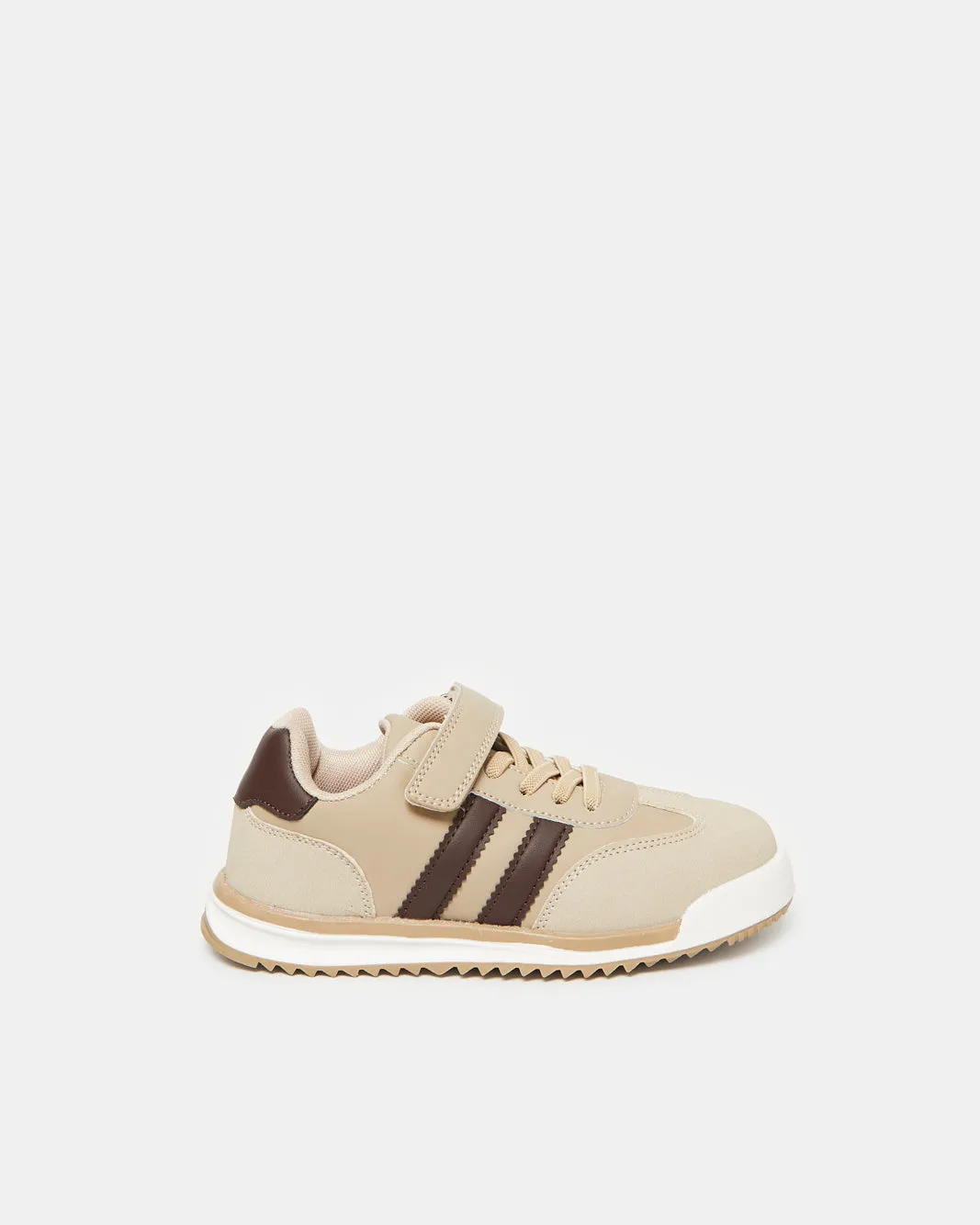 Boys Beige Colour Block Sneakers sold by Redtag