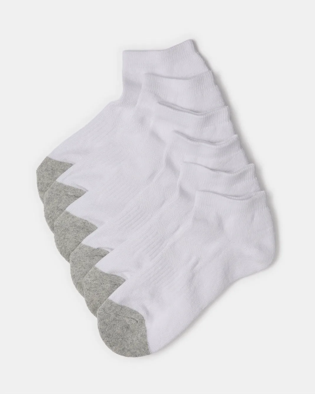 Senior Boys White Ankle Half Terry Socks (Pack of 3) sold by Redtag