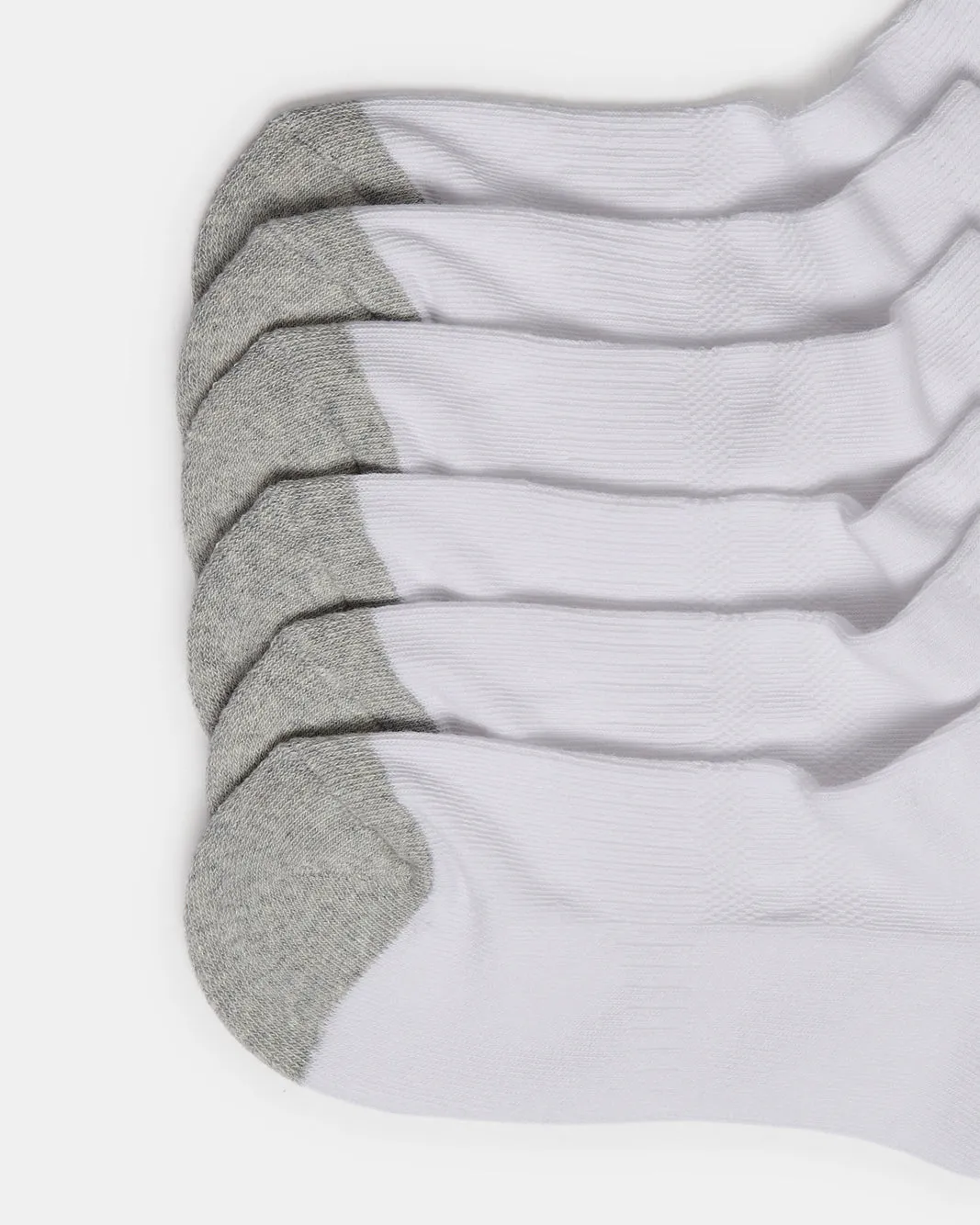 Senior Boys White Ankle Half Terry Socks (Pack of 3) sold by Redtag product image thumbnail 2