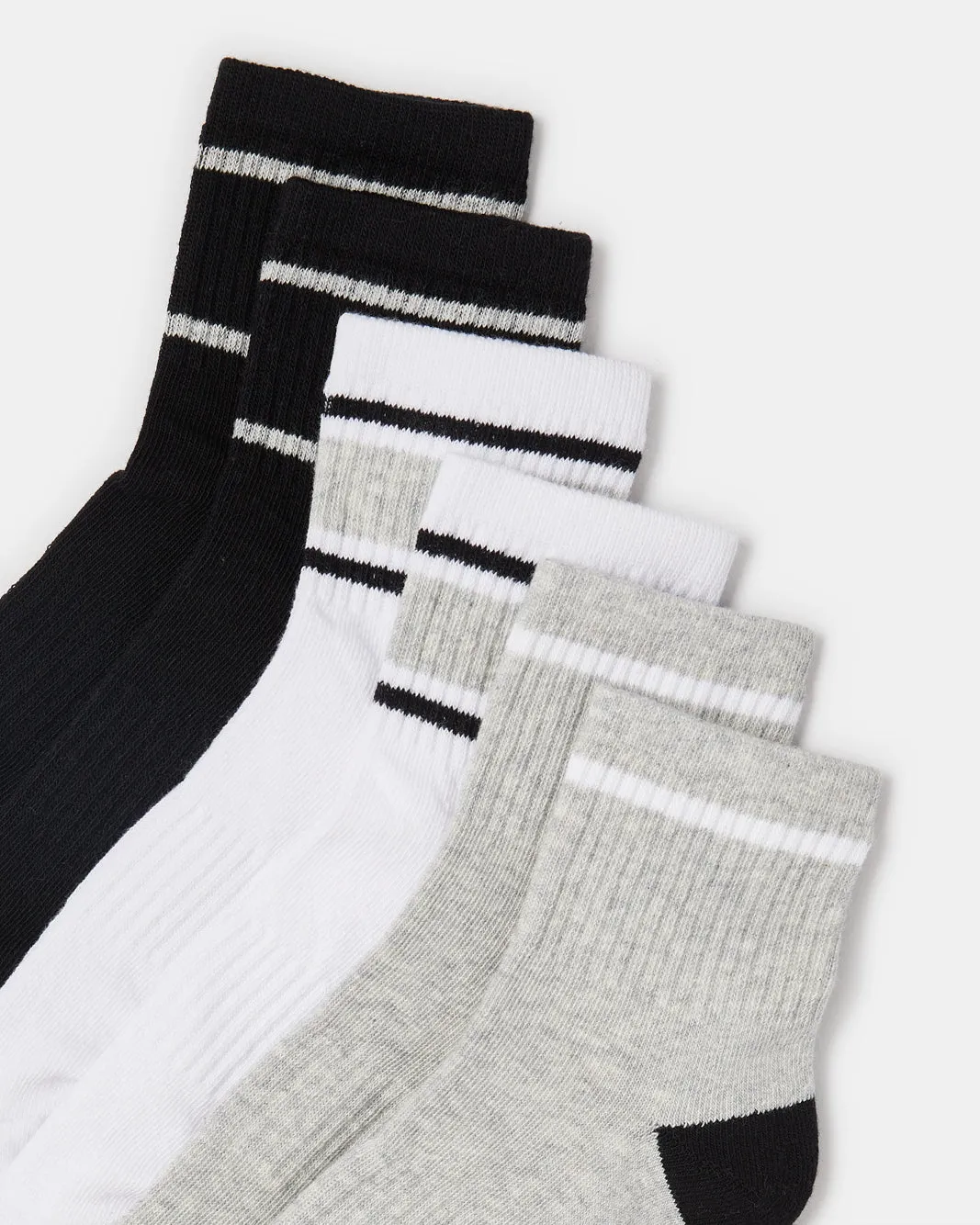 Senior Boys Assorted Mid-Length Half Terry Socks (3 Pairs) sold by Redtag product image thumbnail 3