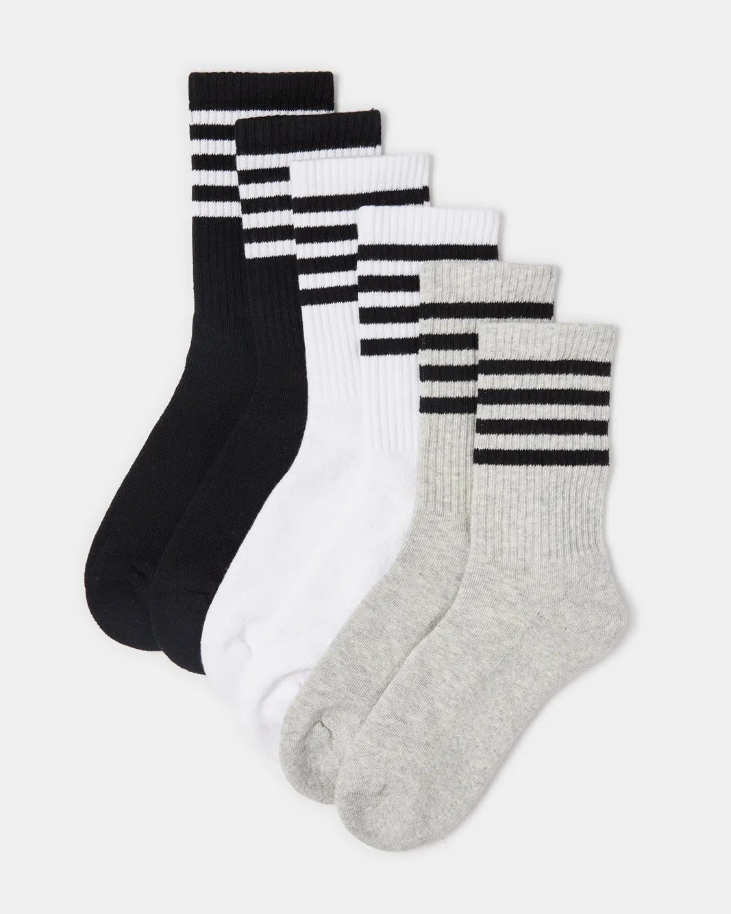 Senior Boys Assorted Crew-Length Socks (Pack of 3) sold by Redtag