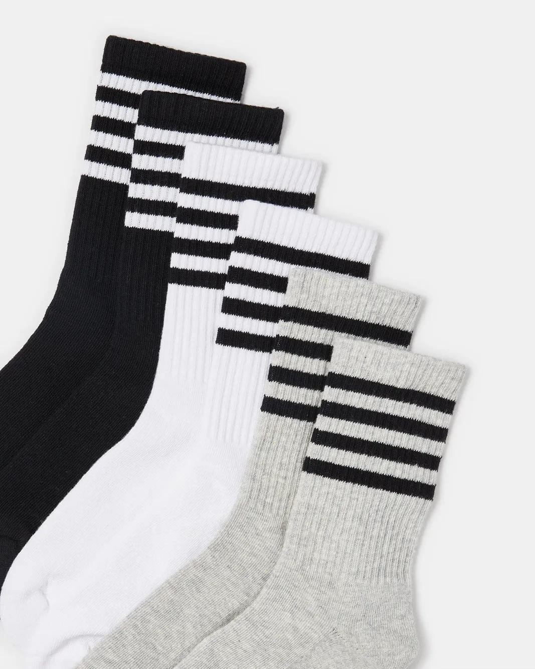 Senior Boys Assorted Crew-Length Socks (Pack of 3) sold by Redtag product image thumbnail 3