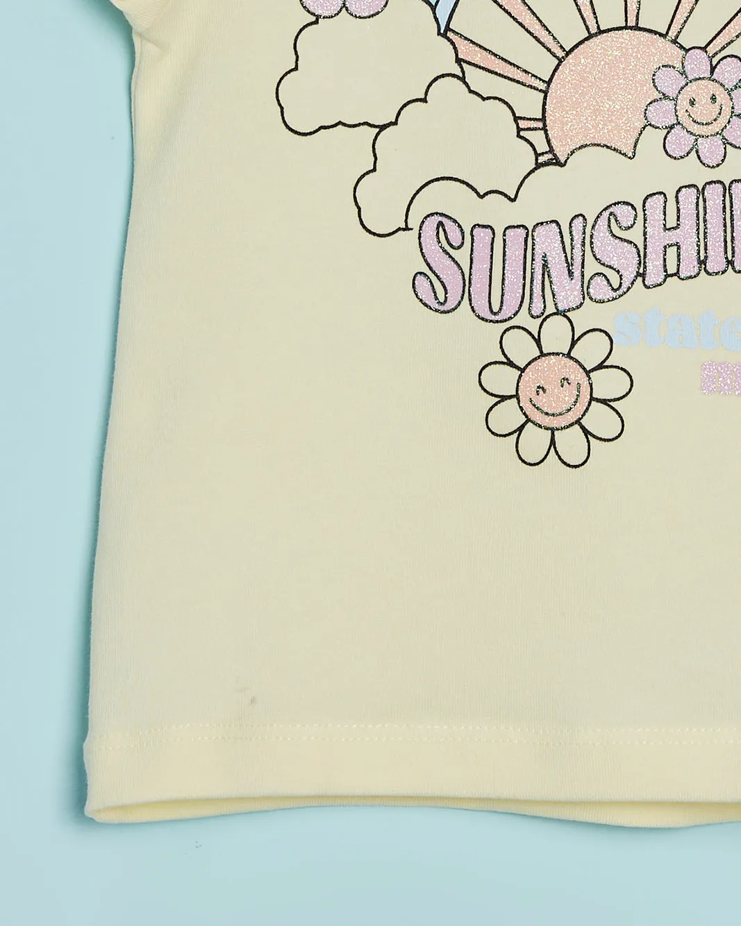 Infant Girls Yellow Sunshine Print T-Shirt sold by Redtag product image thumbnail 3