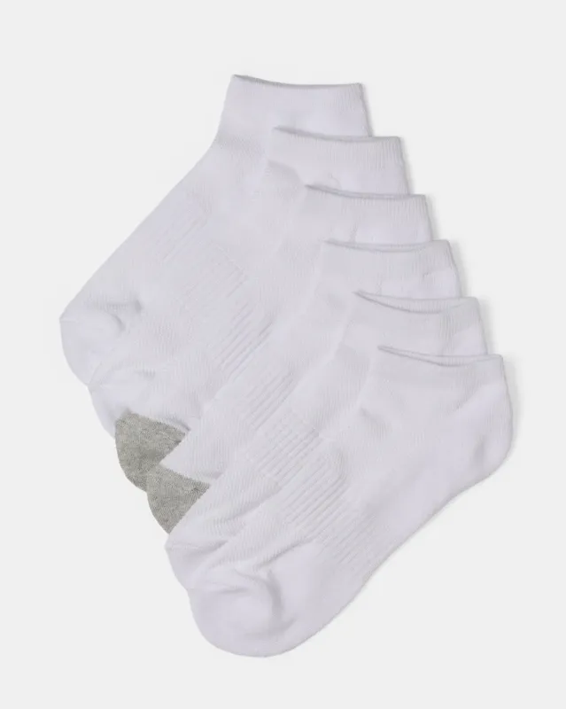 Men White Ankle Length Socks Set (3 Pairs) sold by Redtag
