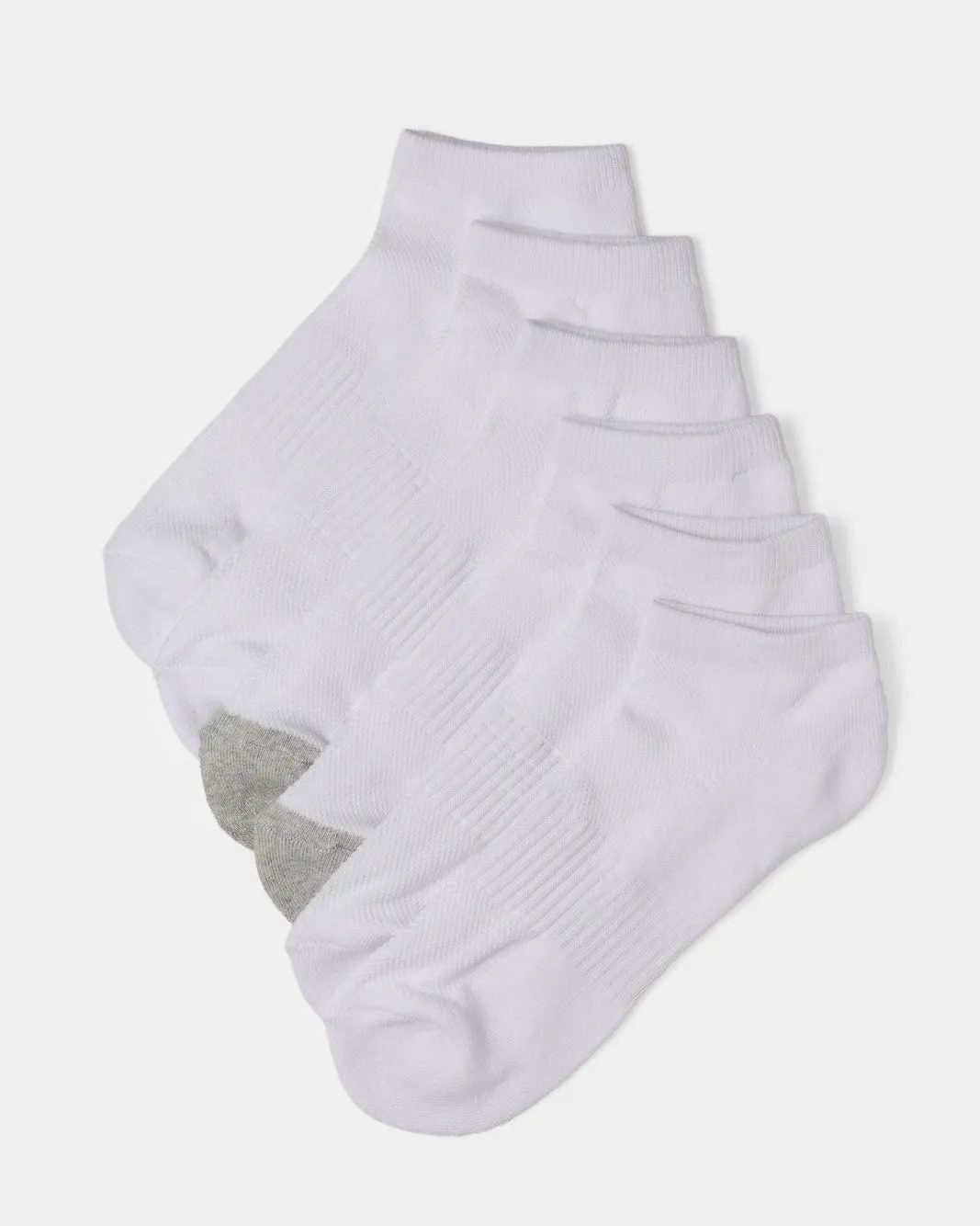 Men White Ankle Length Socks Set (3 Pairs) sold by Redtag
