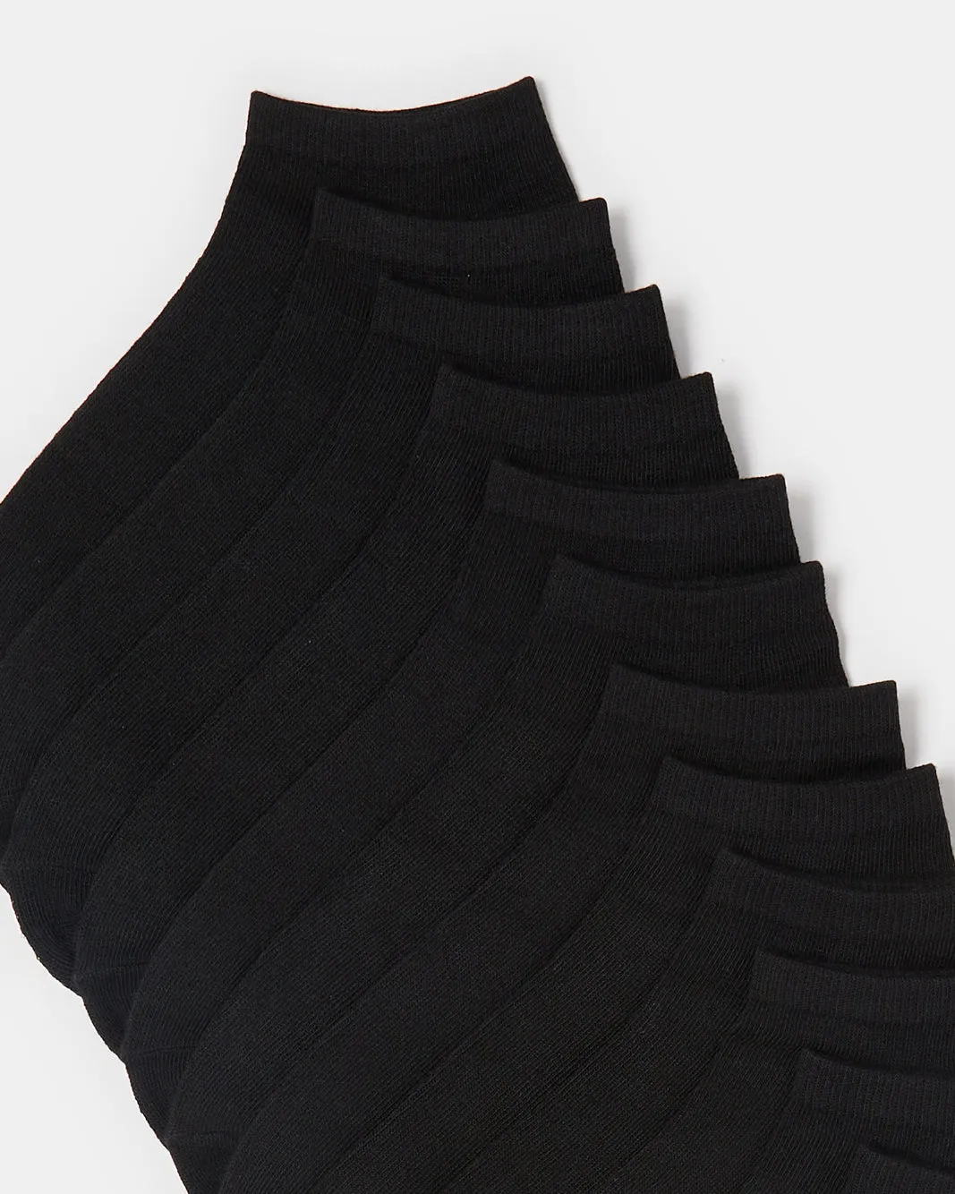 Women Black Basic Ankle Socks (10 Pairs) sold by Redtag product image thumbnail 3