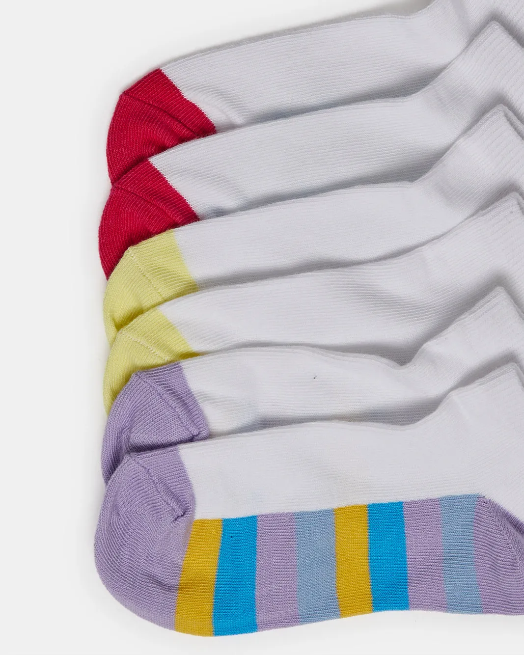 Girls White Jacquard Ankle Length Socks (3 Pairs) sold by Redtag product image thumbnail 2