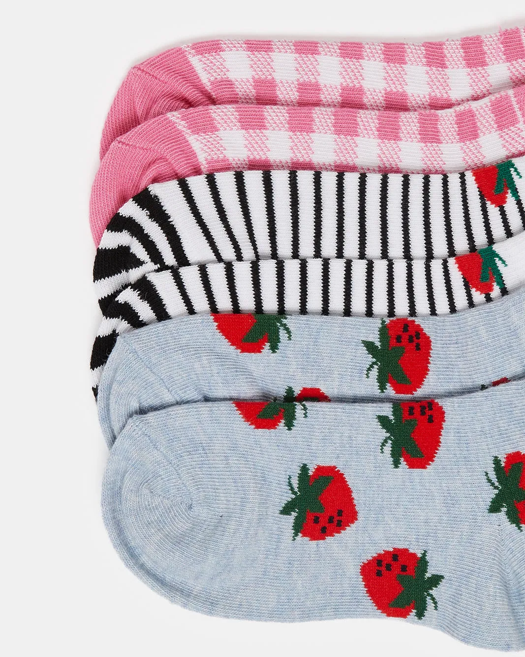 Girls Assorted Printed Ankle Length Socks (3 Pairs) sold by Redtag product image thumbnail 2