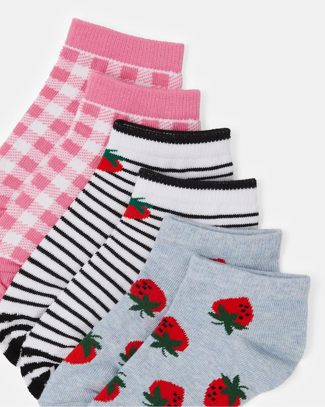 Girls Assorted Printed Ankle Length Socks (3 Pairs) sold by Redtag product image thumbnail 3