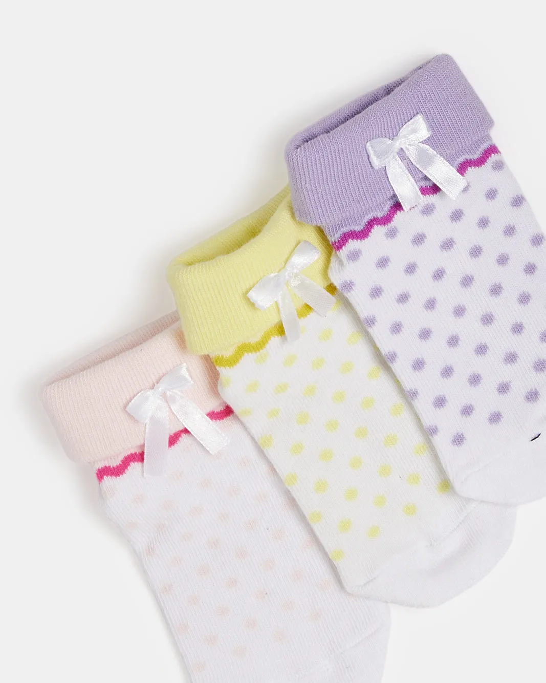 Infant Girls Assorted Ankle Length Socks (3 Pairs) sold by Redtag product image thumbnail 3